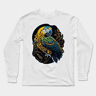 parrot, vintage colors, high detail, Long Sleeve T-Shirt